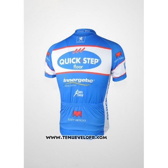 2010 Maillot Ciclismo Quick Step Floor Azur Manches Courtes et Cuissard